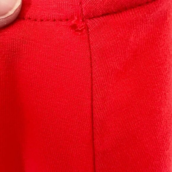 TORRID Super Soft Knits Women's Tank Top Plus Size 1 Orangeish-/Red Ruffle Neck - Picture 13 of 13